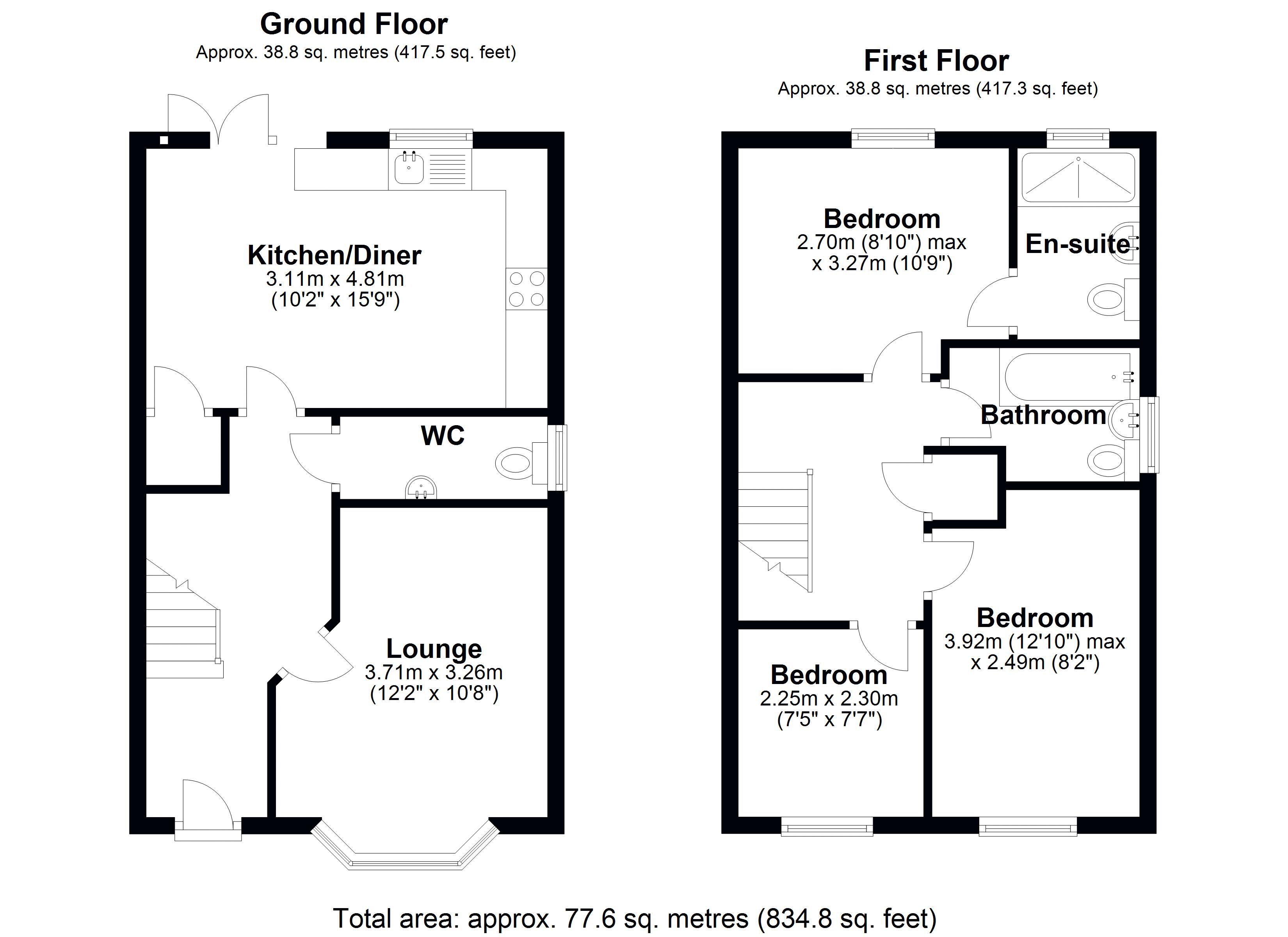 The Alders main floor plan